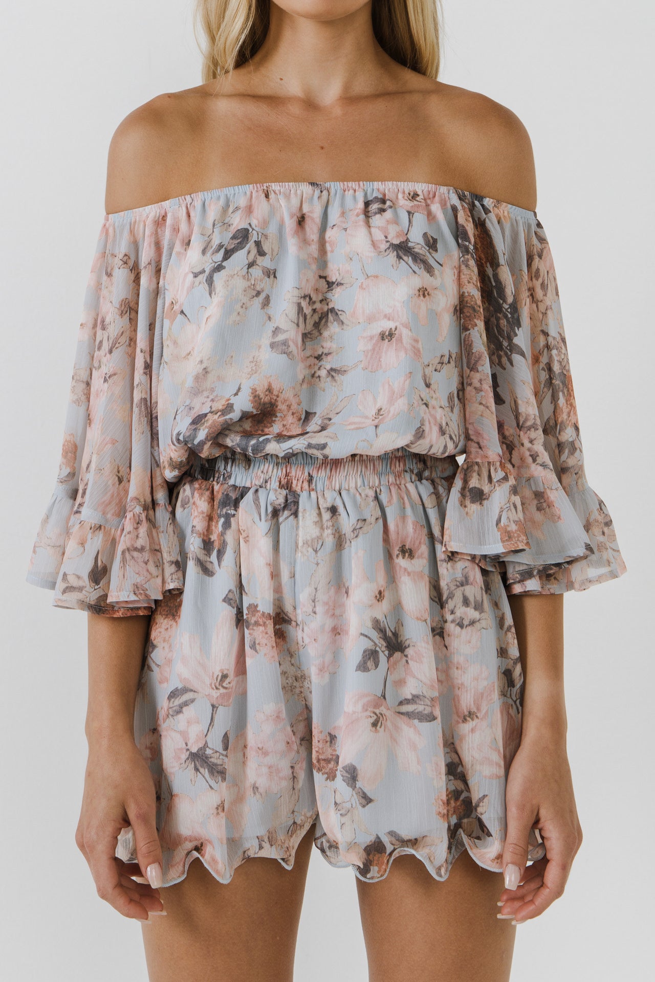 FREE THE ROSES - Flowy Floral Romper - ROMPERS available at Objectrare