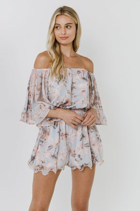 FREE THE ROSES - Flowy Floral Romper - ROMPERS available at Objectrare