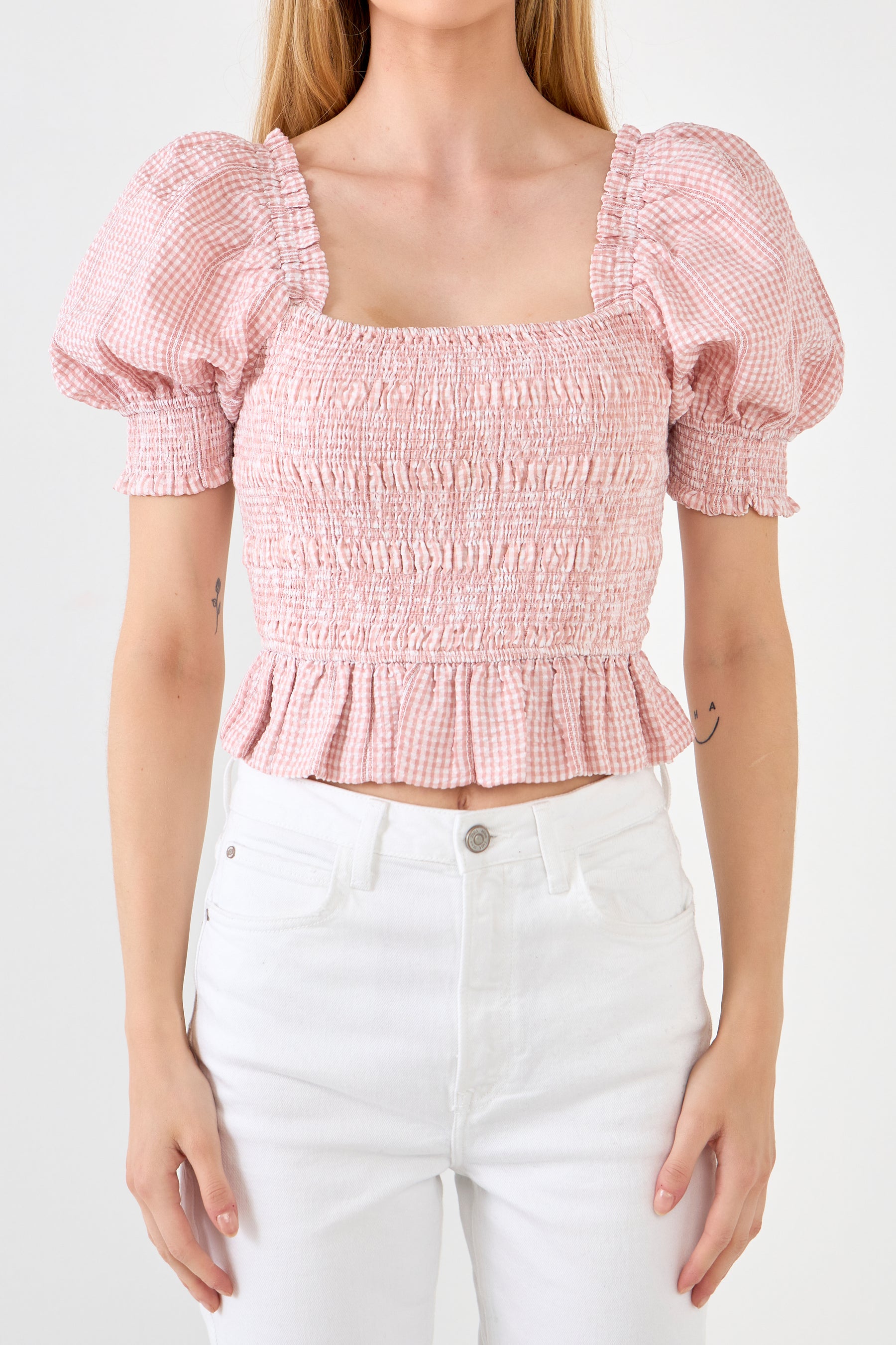 FREE THE ROSES - Smocked Top - TOPS available at Objectrare