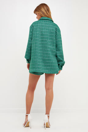 ENGLISH FACTORY - Tweed Shirt - SHIRTS & BLOUSES available at Objectrare