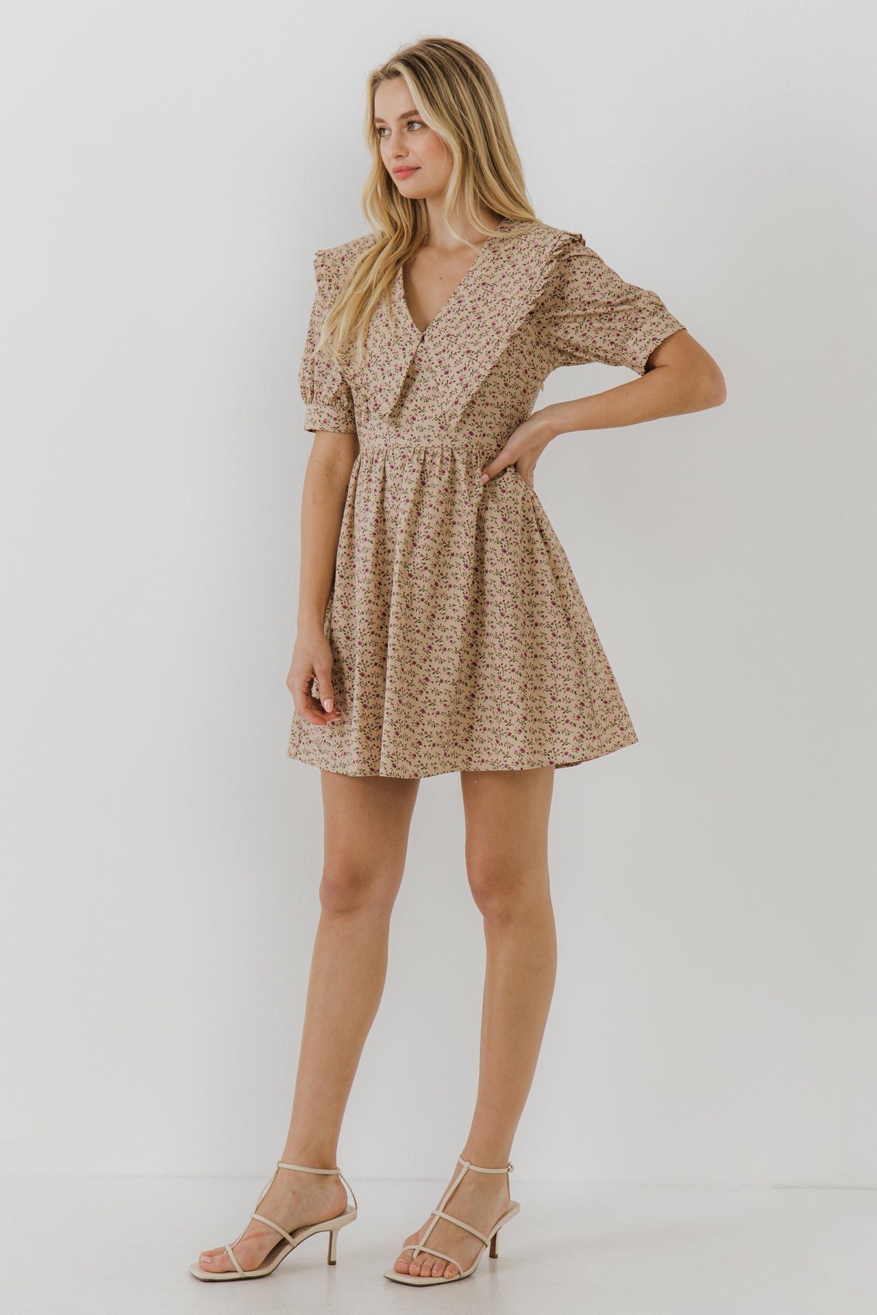 ENGLISH FACTORY - Statement Collared Mini Dress - DRESSES available at Objectrare