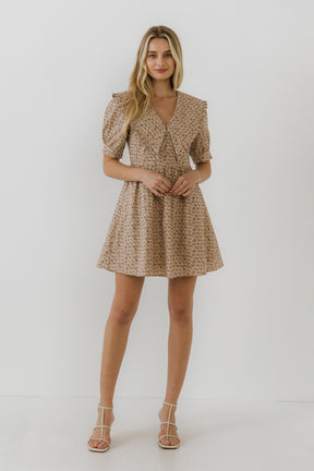 ENGLISH FACTORY - Statement Collared Mini Dress - DRESSES available at Objectrare