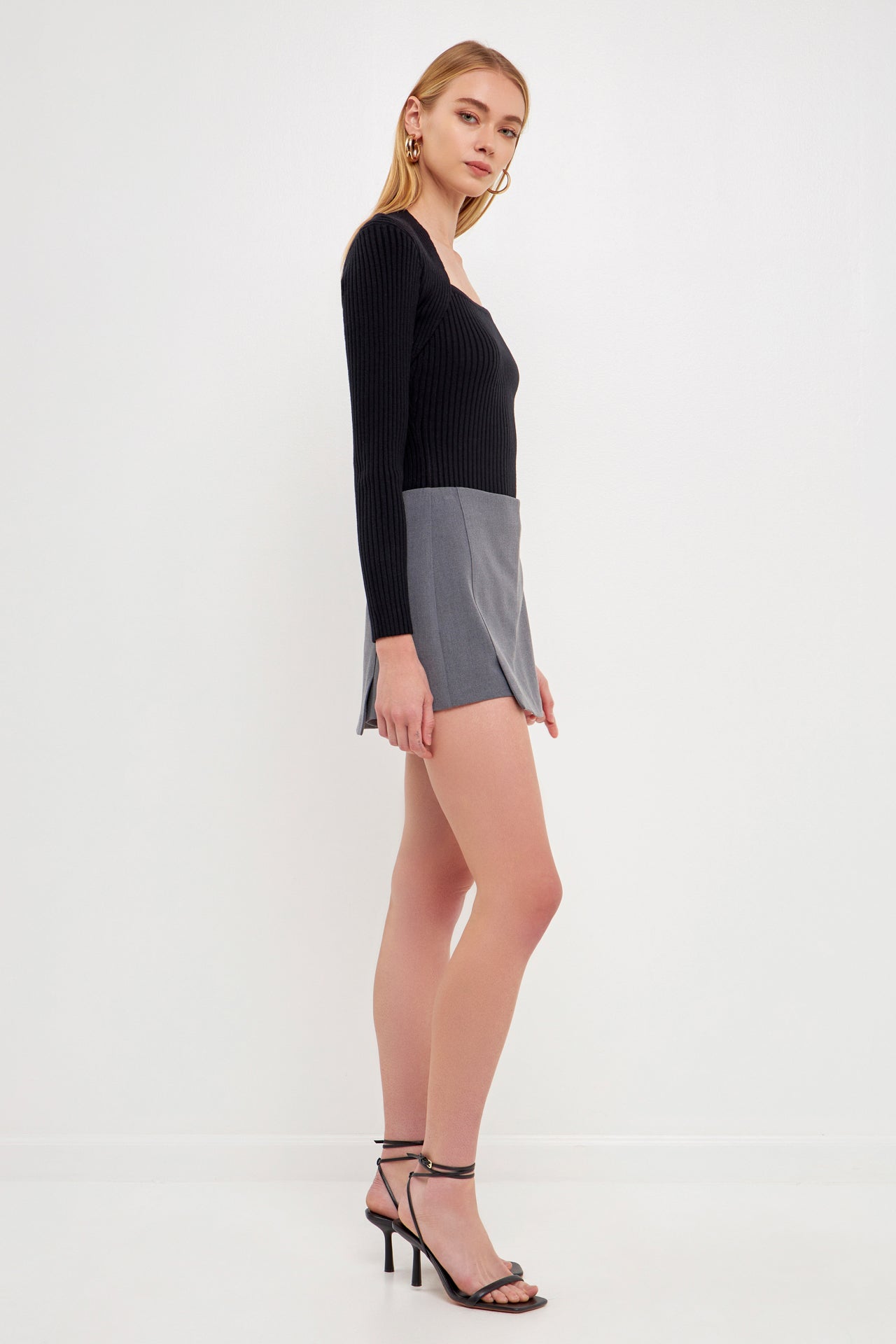 ENDLESS ROSE - Fitted Knit Top - SWEATERS & KNITS available at Objectrare