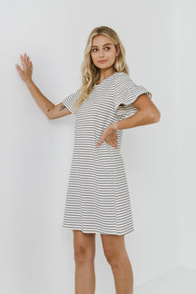 ENGLISH FACTORY - Smocked Striped Mini Dress - DRESSES available at Objectrare