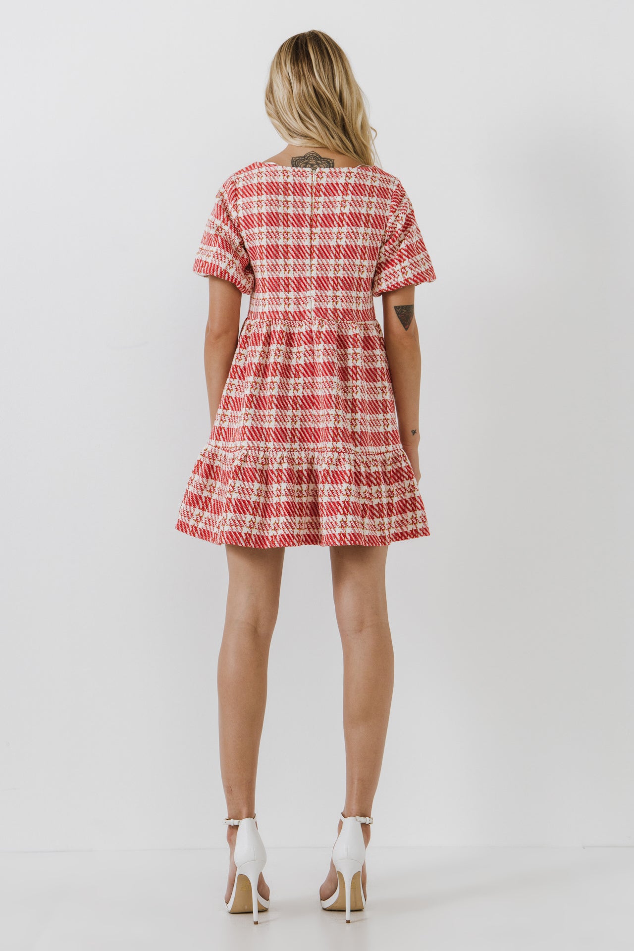 ENGLISH FACTORY - Tweed Mini Dress - DRESSES available at Objectrare