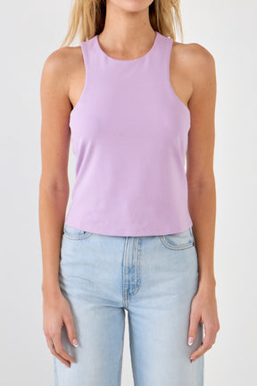 ENGLISH FACTORY - Racer Back Tank Top with Bow - TOPS available at Objectrare