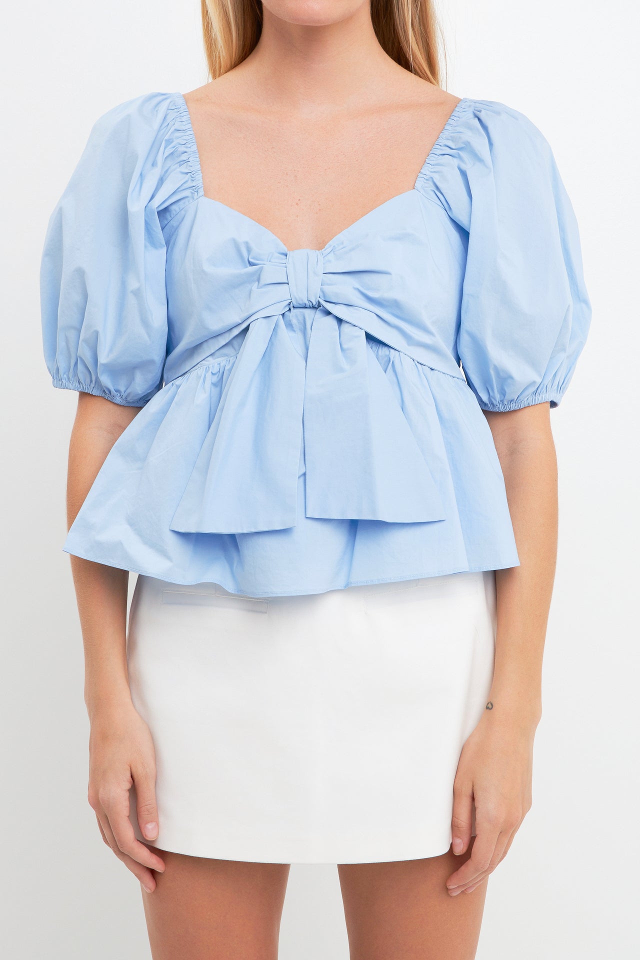 ENGLISH FACTORY - Sweetheart Top with Bow - TOPS available at Objectrare