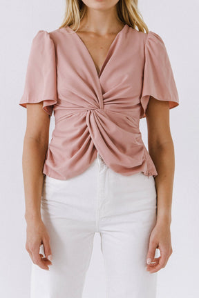 ENDLESS ROSE - Solid Knotted Top - TOPS available at Objectrare
