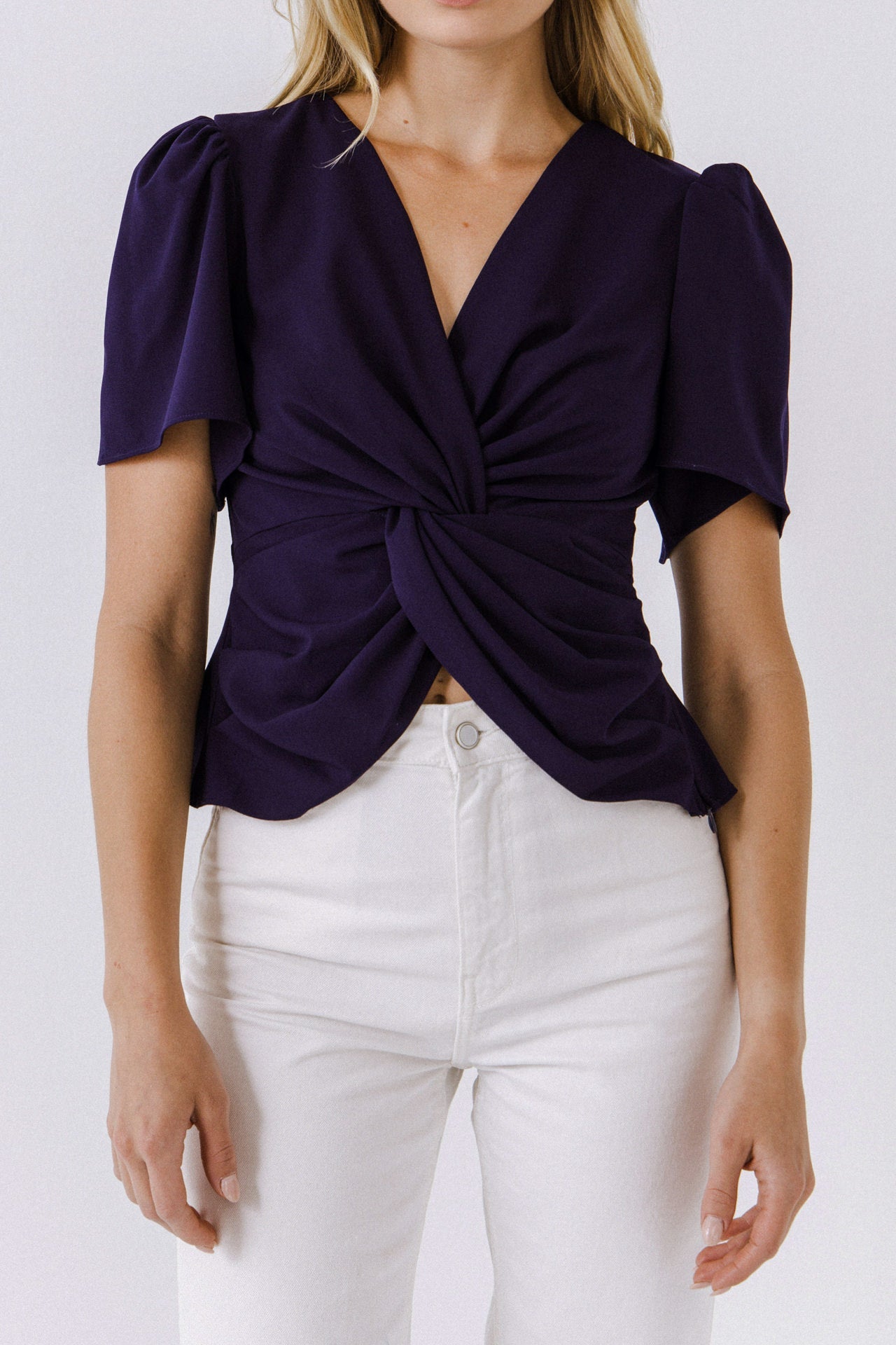 ENDLESS ROSE - Solid Knotted Top - TOPS available at Objectrare