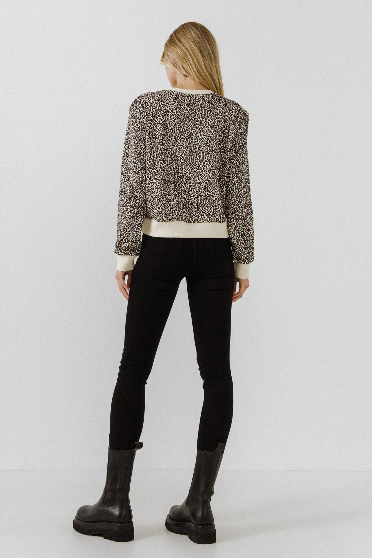 FREE THE ROSES - Amore Embellished Leopard Sweatshirt - HOODIES & SWEATSHIRTS available at Objectrare