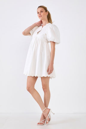 ENDLESS ROSE - Ruffle Detail Mini Dress - DRESSES available at Objectrare